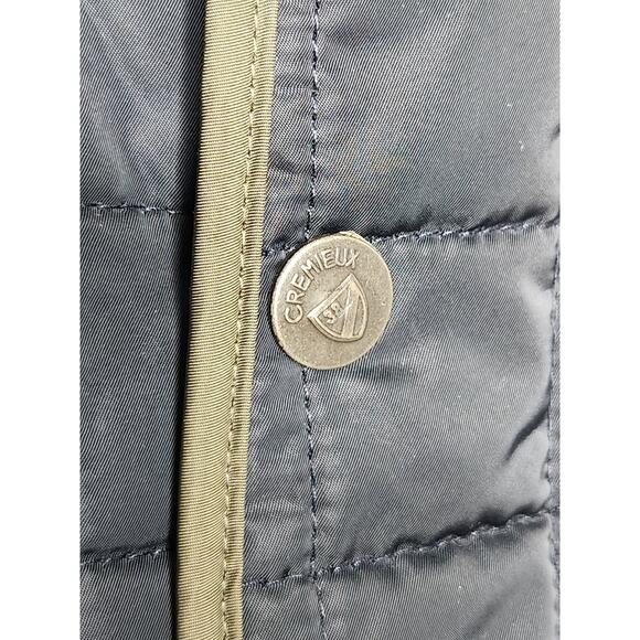 Daniel Cremieux Quilted Navy Green Trim Vest Fleece lined Outerwear size XL - Picture 3 of 8